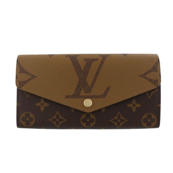 Louis Vuitton Long Wallet Monogram Giant Portefeuille Sarah - Picture 1 of 7